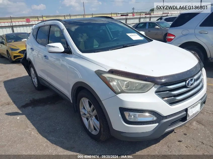 5XYZWDLA6EG136801 2014 Hyundai Santa Fe Sport 2.0L Turbo