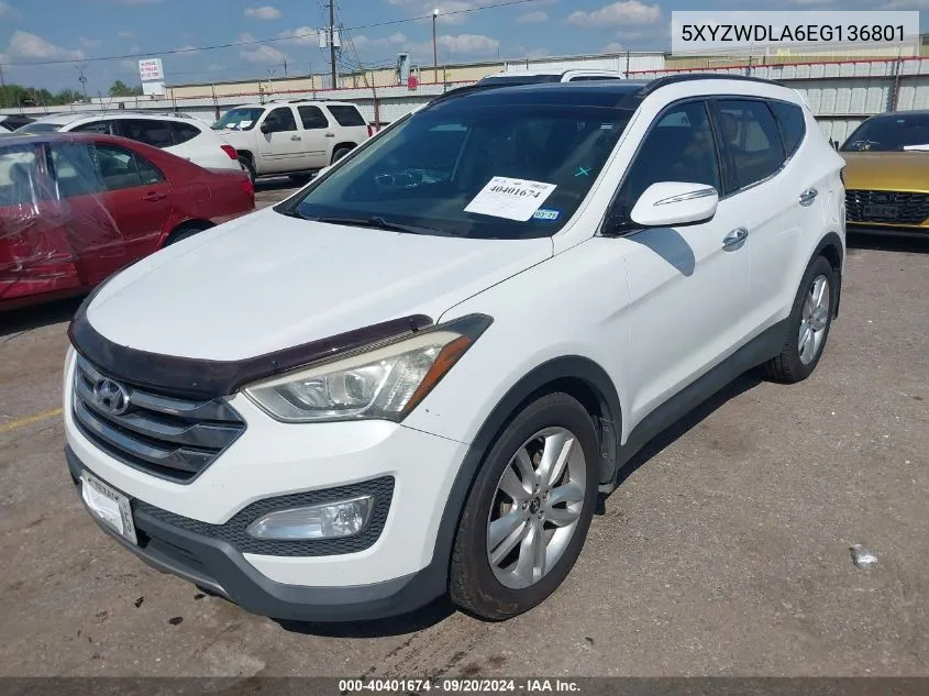 5XYZWDLA6EG136801 2014 Hyundai Santa Fe Sport 2.0L Turbo