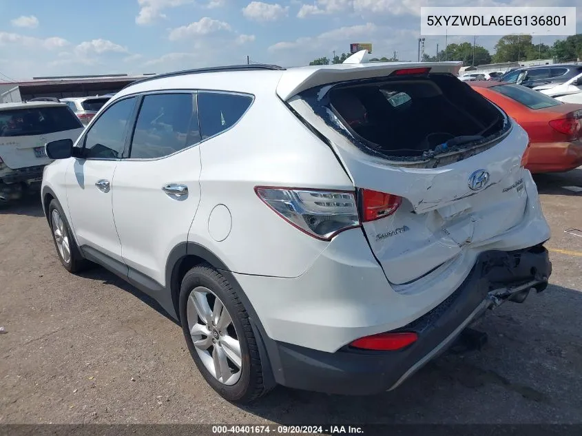 5XYZWDLA6EG136801 2014 Hyundai Santa Fe Sport 2.0L Turbo