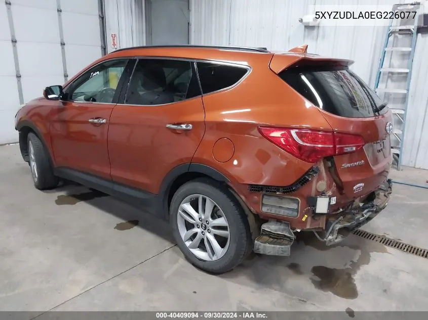 5XYZUDLA0EG226077 2014 Hyundai Santa Fe Sport 2.0L Turbo