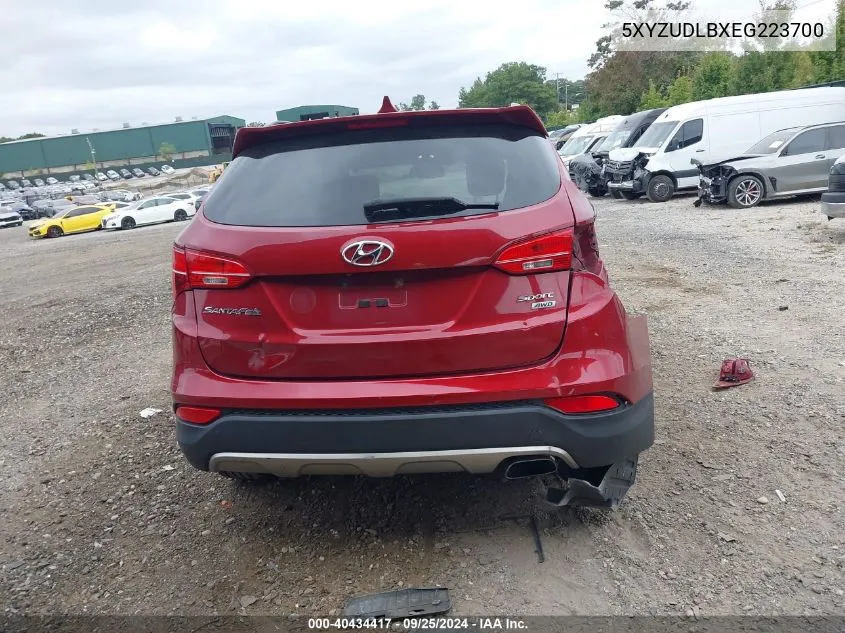 2014 Hyundai Santa Fe Sport VIN: 5XYZUDLBXEG223700 Lot: 40434417