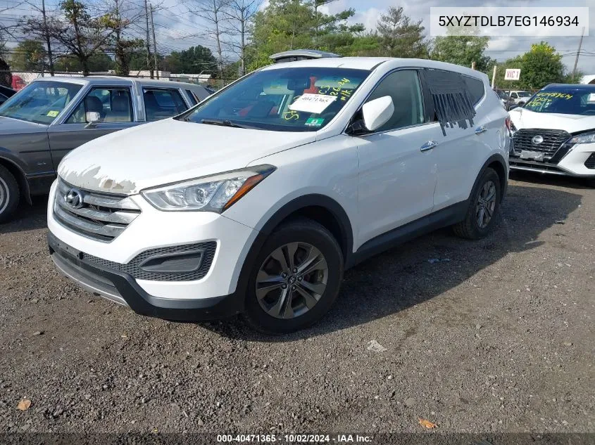 2014 Hyundai Santa Fe Sport 2.4L VIN: 5XYZTDLB7EG146934 Lot: 40471365