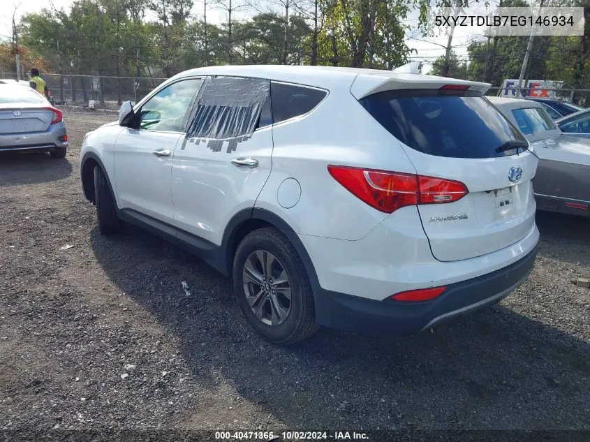 5XYZTDLB7EG146934 2014 Hyundai Santa Fe Sport 2.4L