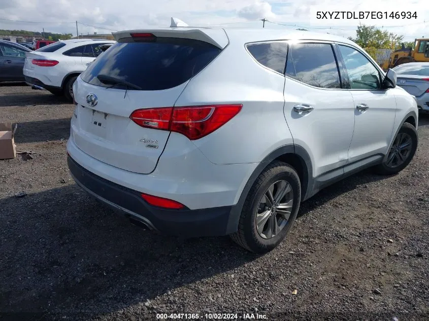 5XYZTDLB7EG146934 2014 Hyundai Santa Fe Sport 2.4L