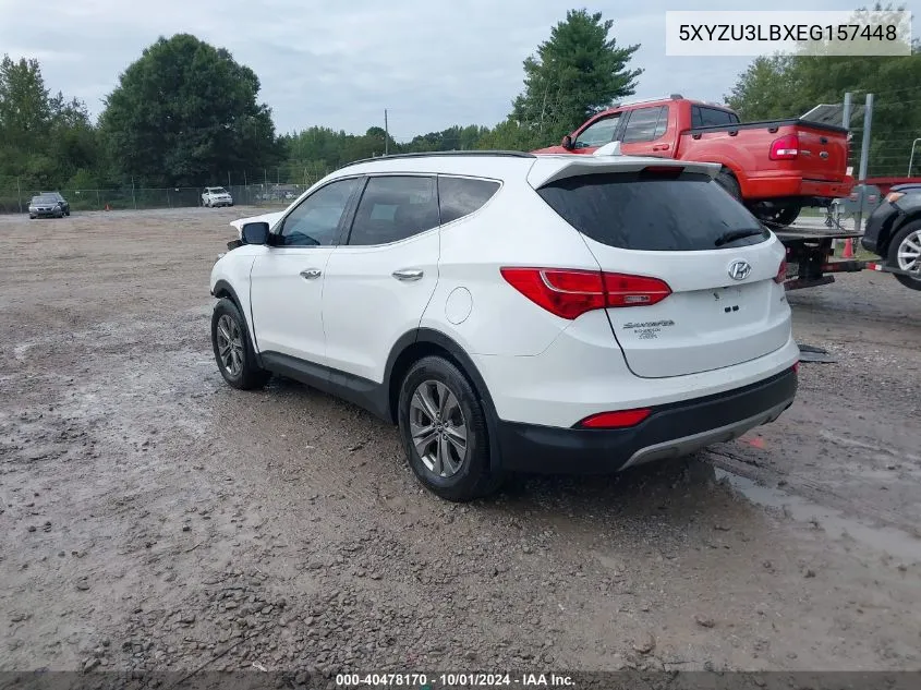 2014 Hyundai Santa Fe Sport 2.4L VIN: 5XYZU3LBXEG157448 Lot: 40478170