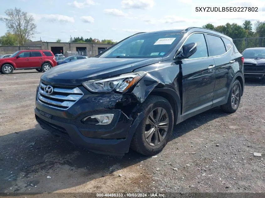 2014 Hyundai Santa Fe Sport 2.4L VIN: 5XYZUDLB5EG227802 Lot: 40495333