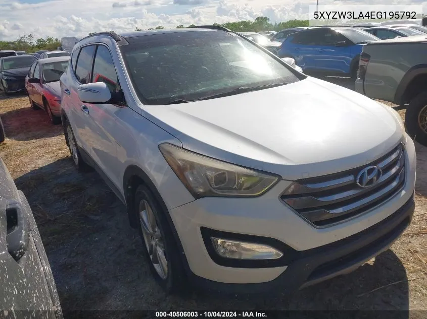 5XYZW3LA4EG195792 2014 Hyundai Santa Fe Sport 2.0L Turbo