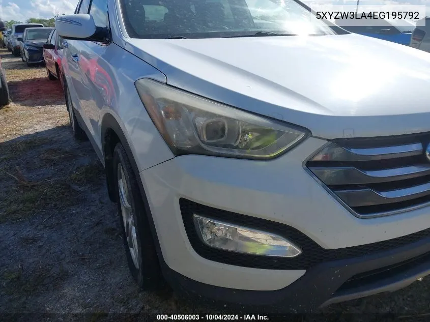 5XYZW3LA4EG195792 2014 Hyundai Santa Fe Sport 2.0L Turbo