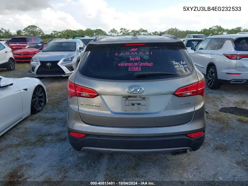 5XYZU3LB4EG232533 2014 Hyundai Santa Fe Sport 2.4L