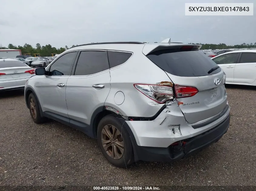 2014 Hyundai Santa Fe Sport 2.4L VIN: 5XYZU3LBXEG147843 Lot: 40523528