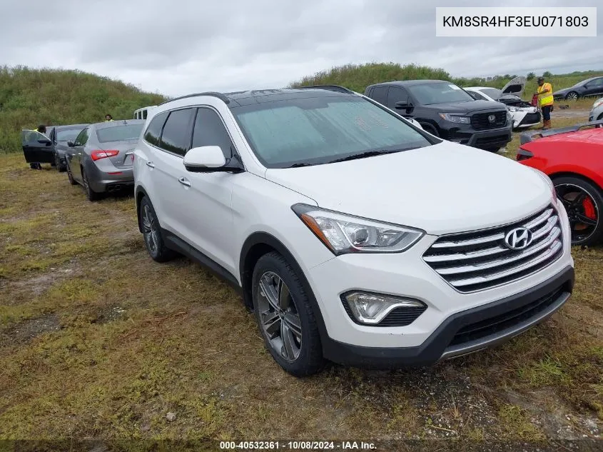 2014 Hyundai Santa Fe Gls VIN: KM8SR4HF3EU071803 Lot: 40532361