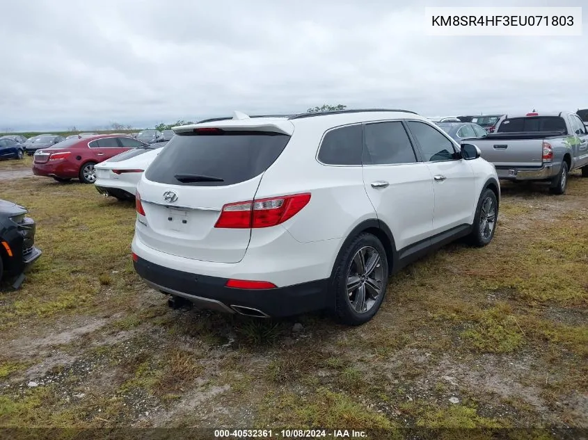 2014 Hyundai Santa Fe Gls VIN: KM8SR4HF3EU071803 Lot: 40532361