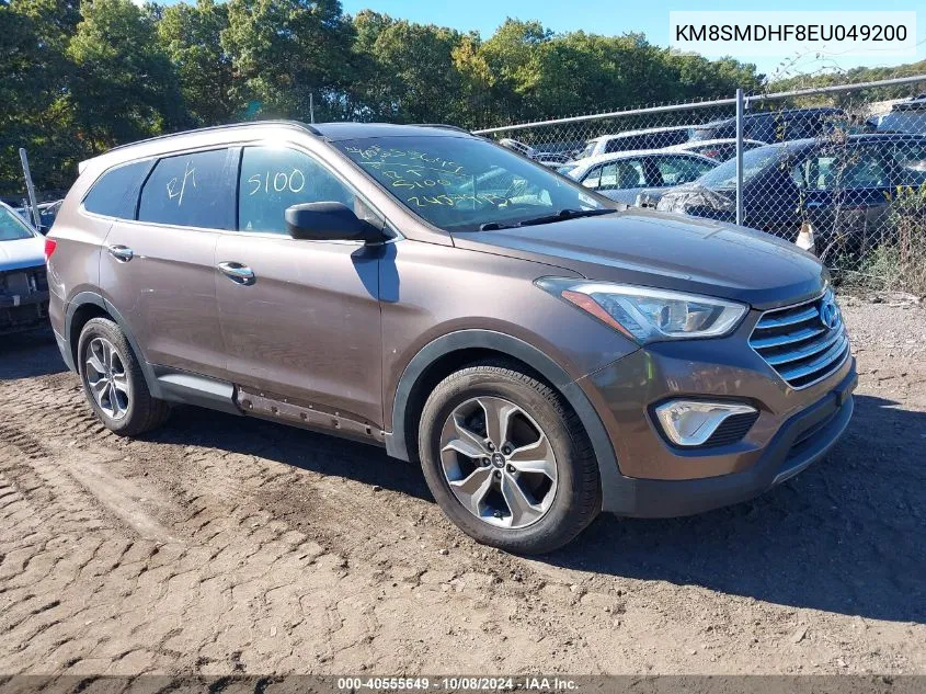 2014 Hyundai Santa Fe Gls VIN: KM8SMDHF8EU049200 Lot: 40555649