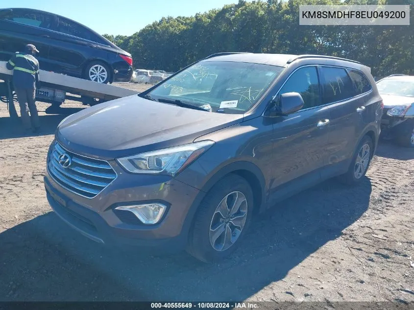 2014 Hyundai Santa Fe Gls VIN: KM8SMDHF8EU049200 Lot: 40555649