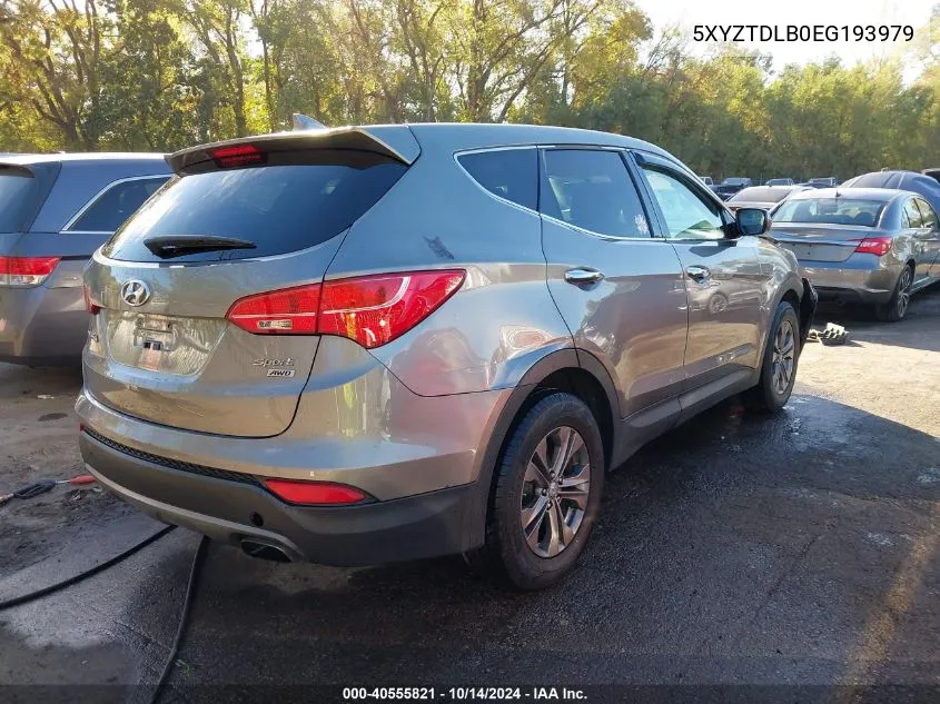 5XYZTDLB0EG193979 2014 Hyundai Santa Fe Sport