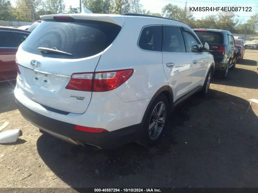 2014 Hyundai Santa Fe Limited VIN: KM8SR4HF4EU087122 Lot: 40557294