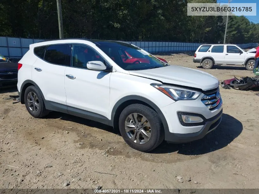 2014 Hyundai Santa Fe Sport 2.4L VIN: 5XYZU3LB6EG216785 Lot: 40572031