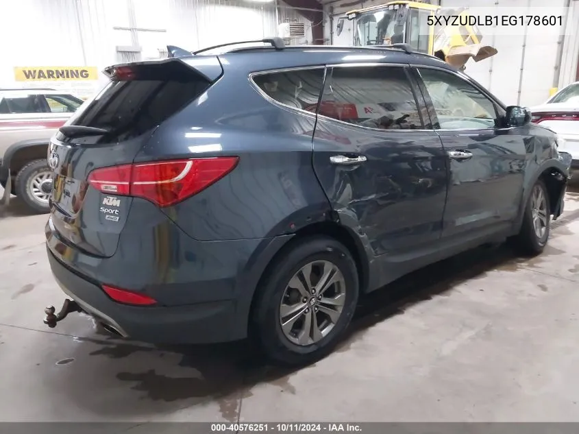 2014 Hyundai Santa Fe Sport 2.4L VIN: 5XYZUDLB1EG178601 Lot: 40576251