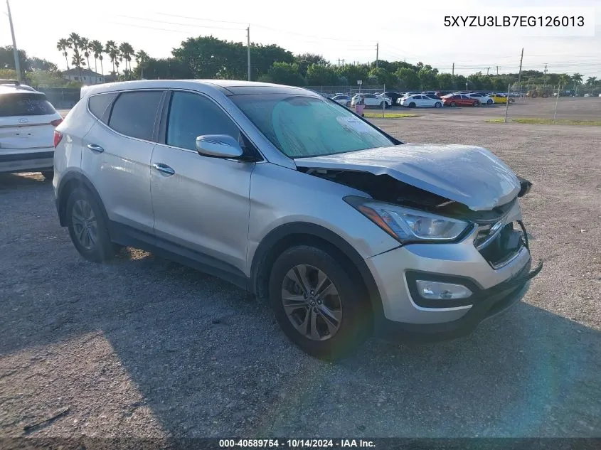 2014 Hyundai Santa Fe Sport VIN: 5XYZU3LB7EG126013 Lot: 40589754