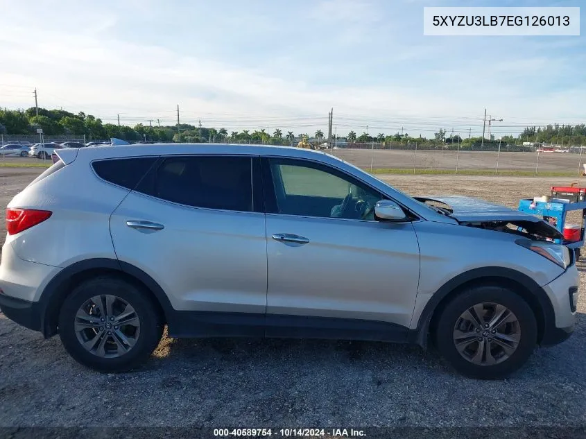 2014 Hyundai Santa Fe Sport VIN: 5XYZU3LB7EG126013 Lot: 40589754