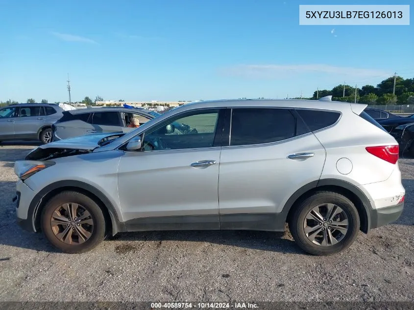 2014 Hyundai Santa Fe Sport VIN: 5XYZU3LB7EG126013 Lot: 40589754