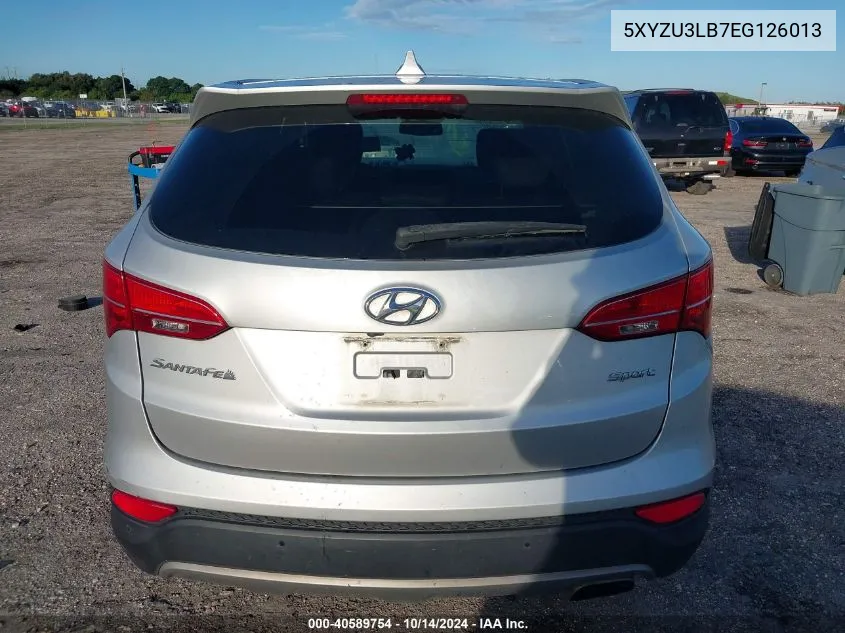 2014 Hyundai Santa Fe Sport VIN: 5XYZU3LB7EG126013 Lot: 40589754