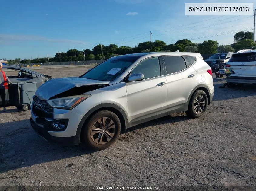 2014 Hyundai Santa Fe Sport VIN: 5XYZU3LB7EG126013 Lot: 40589754