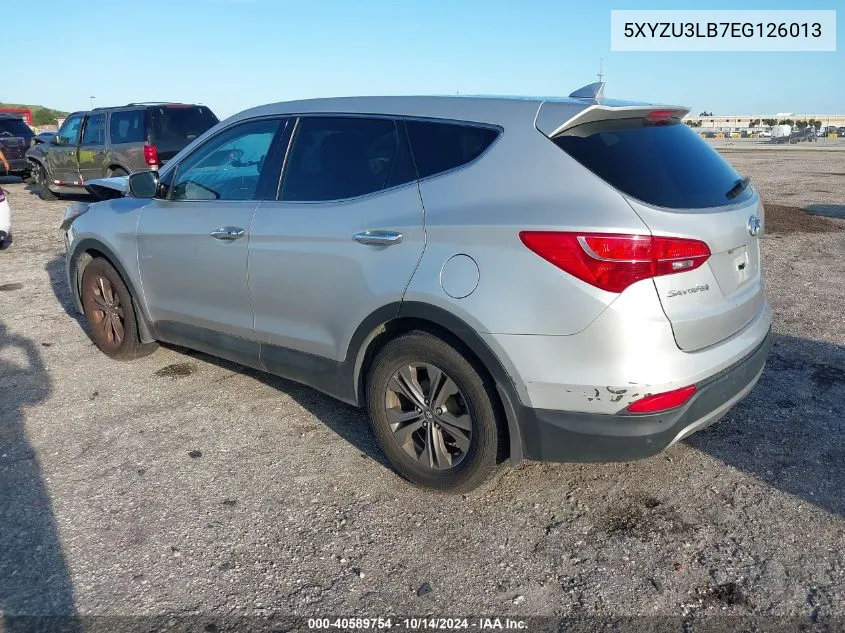 2014 Hyundai Santa Fe Sport VIN: 5XYZU3LB7EG126013 Lot: 40589754