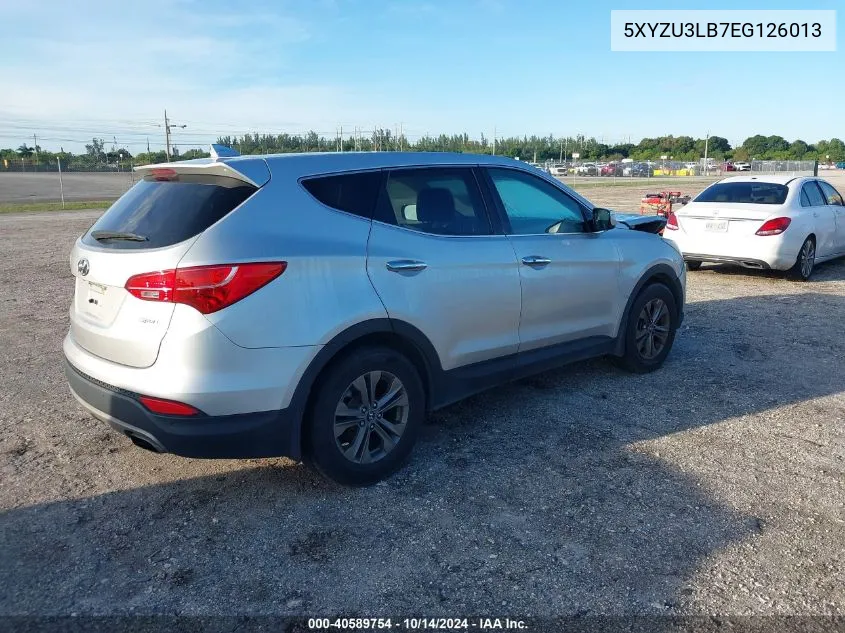 2014 Hyundai Santa Fe Sport VIN: 5XYZU3LB7EG126013 Lot: 40589754