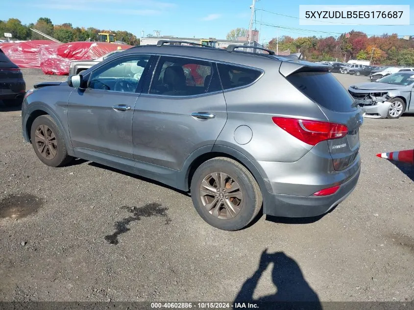 2014 Hyundai Santa Fe Sport 2.4L VIN: 5XYZUDLB5EG176687 Lot: 40602886