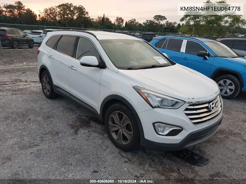 2014 Hyundai Santa Fe Limited VIN: KM8SN4HF1EU064778 Lot: 40606060