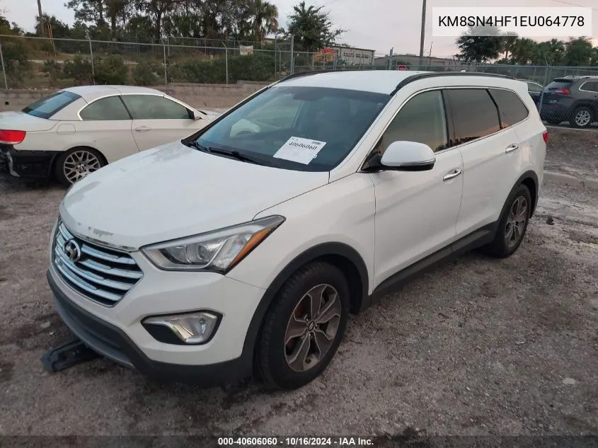 2014 Hyundai Santa Fe Limited VIN: KM8SN4HF1EU064778 Lot: 40606060