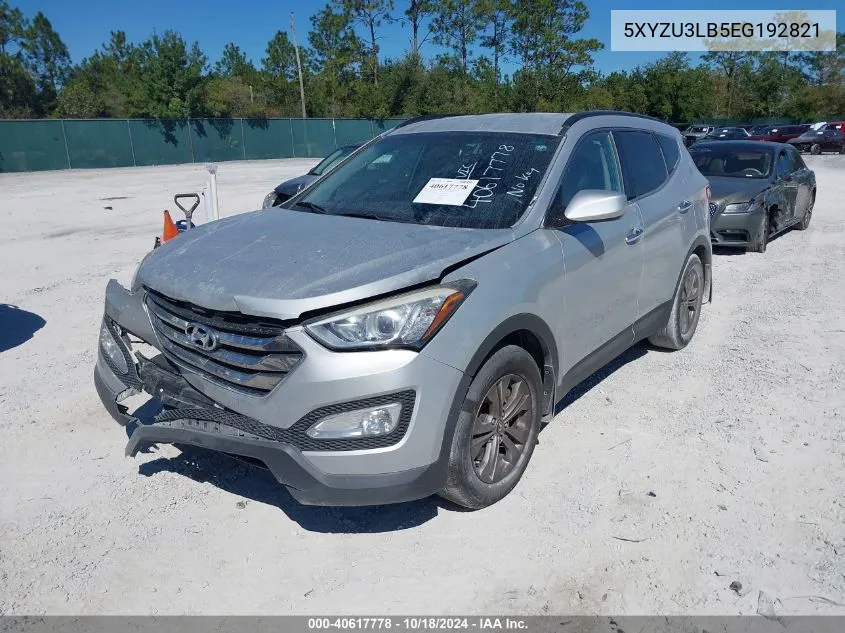 2014 Hyundai Santa Fe Sport 2.4L VIN: 5XYZU3LB5EG192821 Lot: 40617778