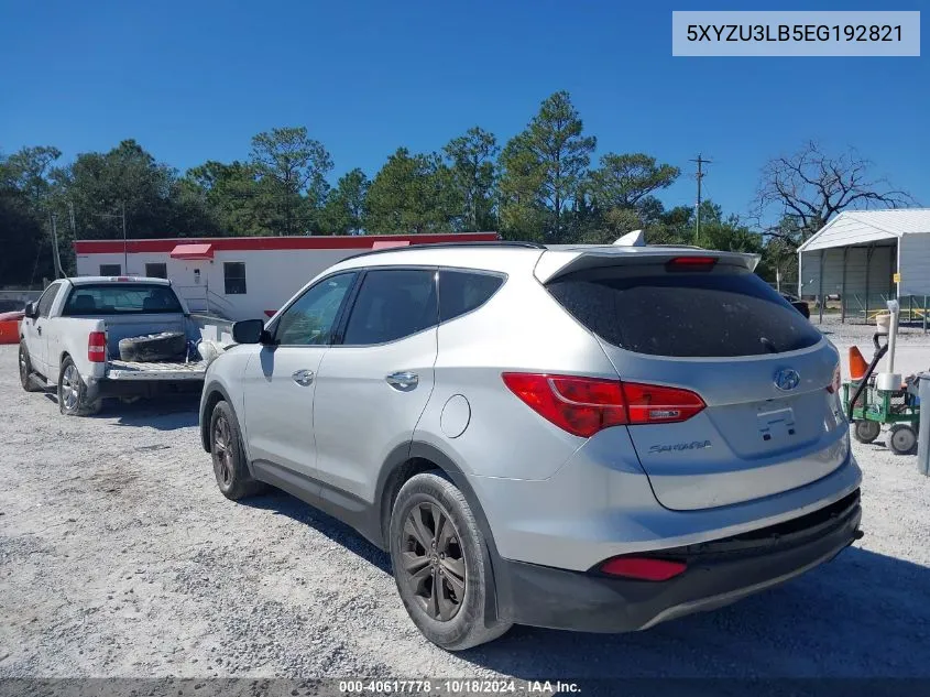 2014 Hyundai Santa Fe Sport 2.4L VIN: 5XYZU3LB5EG192821 Lot: 40617778