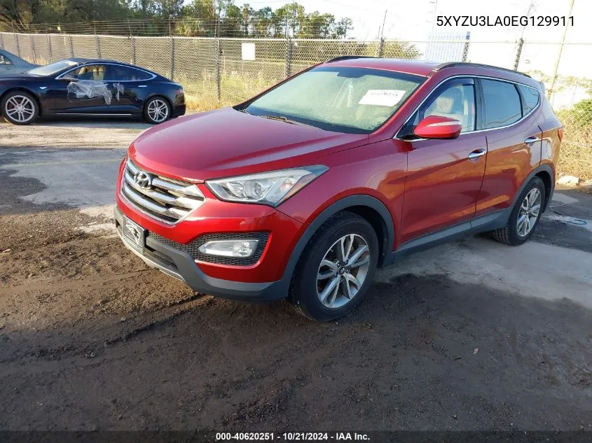 2014 Hyundai Santa Fe Sport VIN: 5XYZU3LA0EG129911 Lot: 40620251