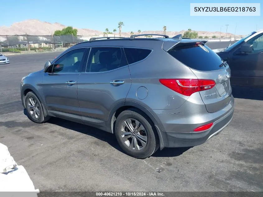 2014 Hyundai Santa Fe Sport 2.4L VIN: 5XYZU3LB6EG218763 Lot: 40621210