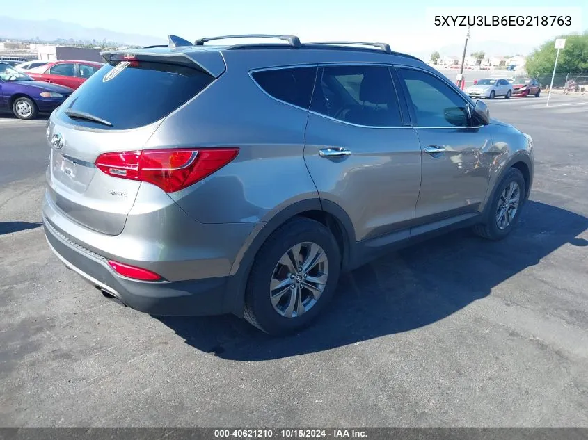 2014 Hyundai Santa Fe Sport 2.4L VIN: 5XYZU3LB6EG218763 Lot: 40621210