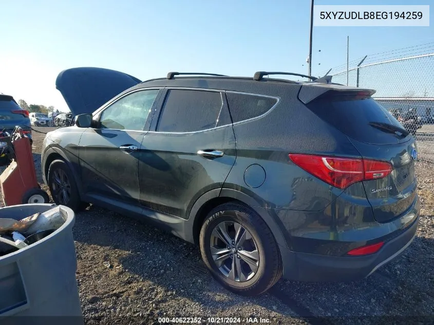 5XYZUDLB8EG194259 2014 Hyundai Santa Fe Sport