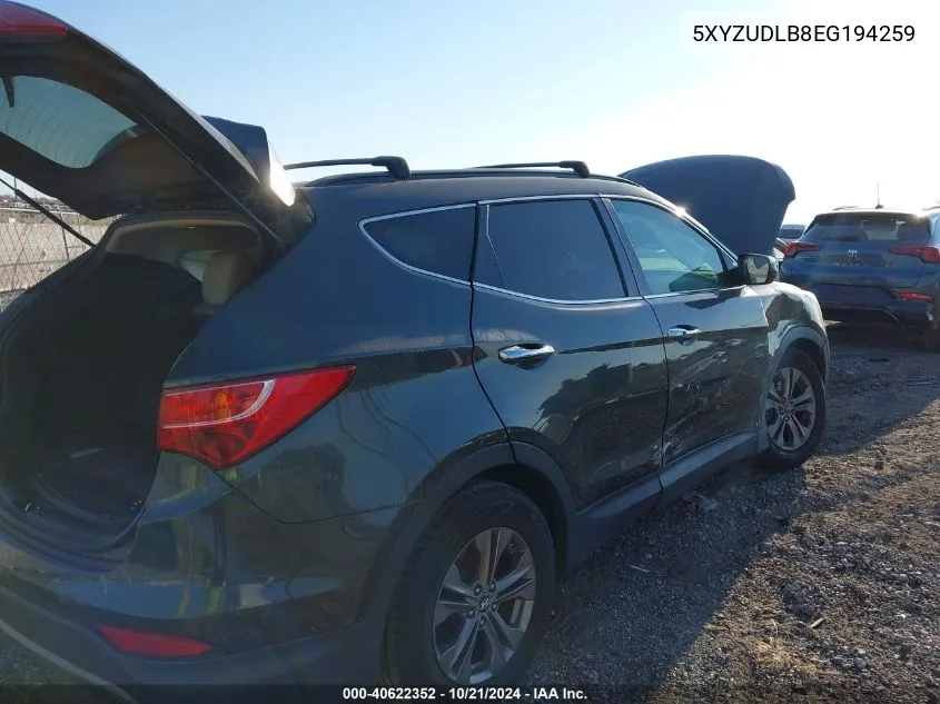 5XYZUDLB8EG194259 2014 Hyundai Santa Fe Sport