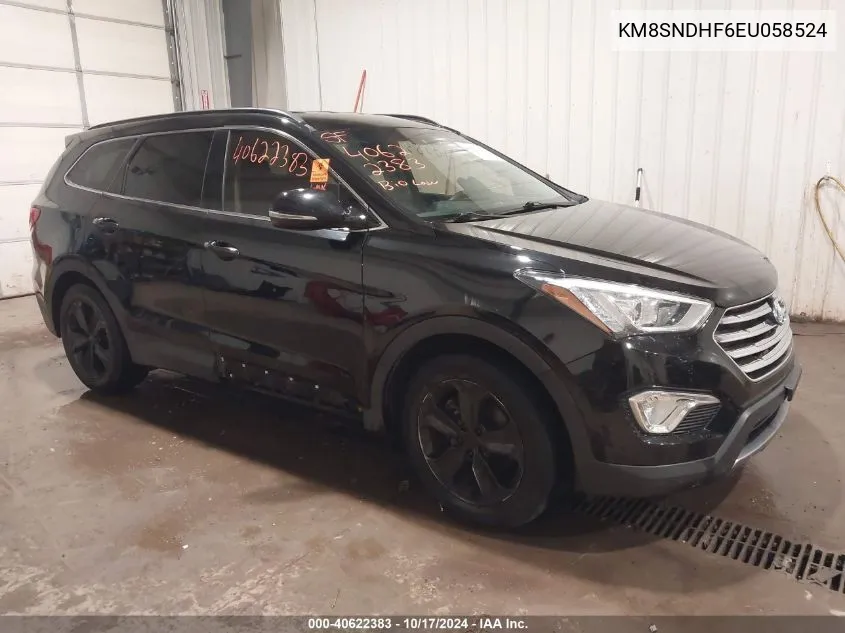 2014 Hyundai Santa Fe Limited VIN: KM8SNDHF6EU058524 Lot: 40622383