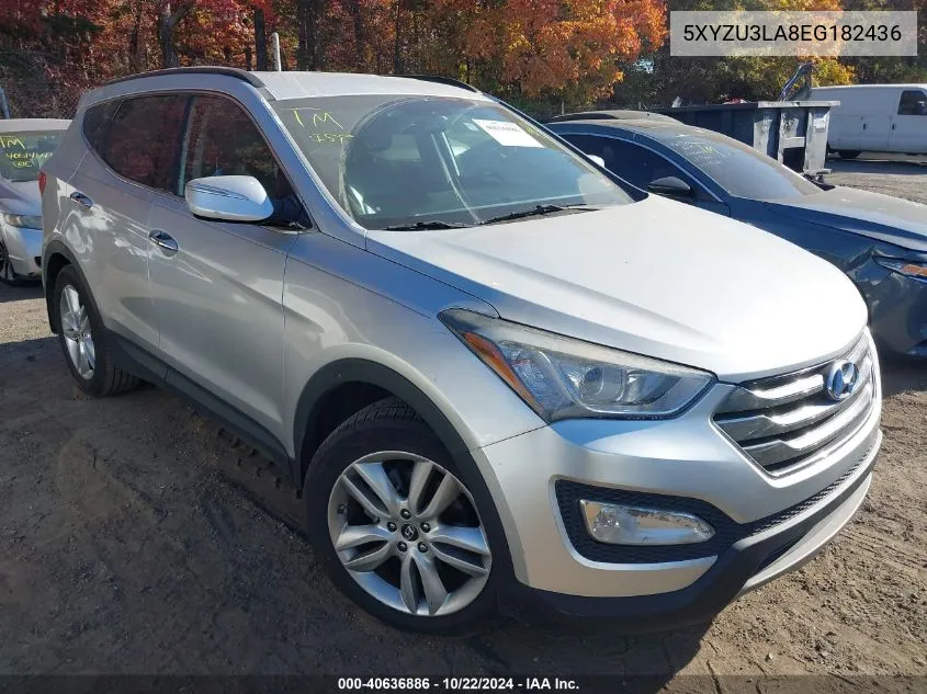 2014 Hyundai Santa Fe Sport 2.0L Turbo VIN: 5XYZU3LA8EG182436 Lot: 40636886