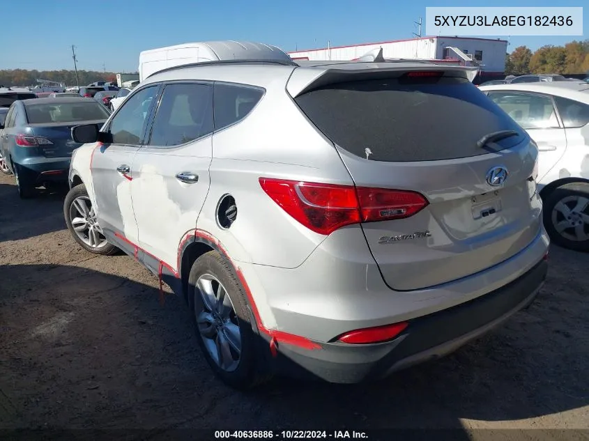 2014 Hyundai Santa Fe Sport 2.0L Turbo VIN: 5XYZU3LA8EG182436 Lot: 40636886