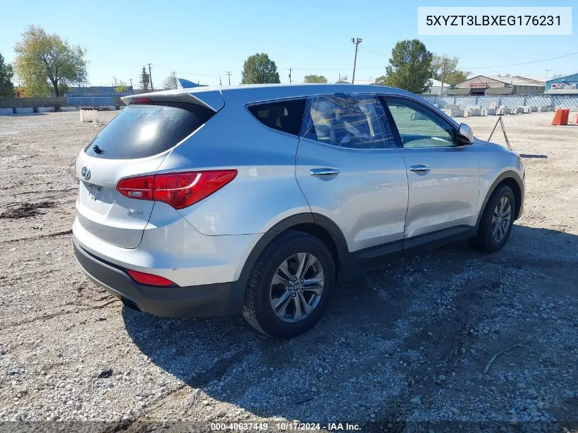 5XYZT3LBXEG176231 2014 Hyundai Santa Fe Sport 2.4L