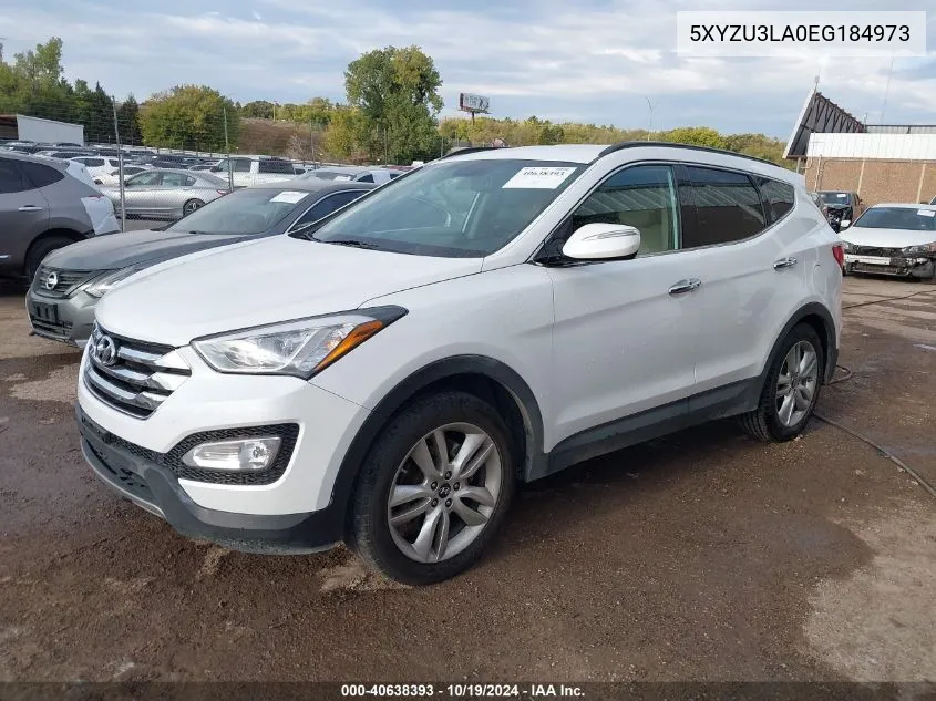 5XYZU3LA0EG184973 2014 Hyundai Santa Fe Sport 2.0L Turbo