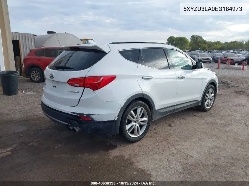 2014 Hyundai Santa Fe Sport 2.0L Turbo VIN: 5XYZU3LA0EG184973 Lot: 40638393