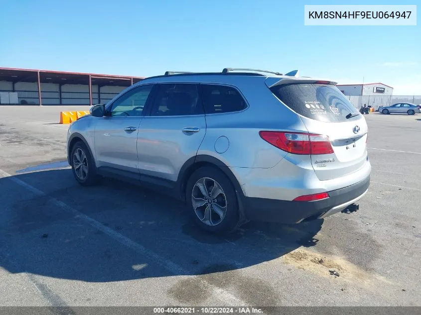 KM8SN4HF9EU064947 2014 Hyundai Santa Fe Gls