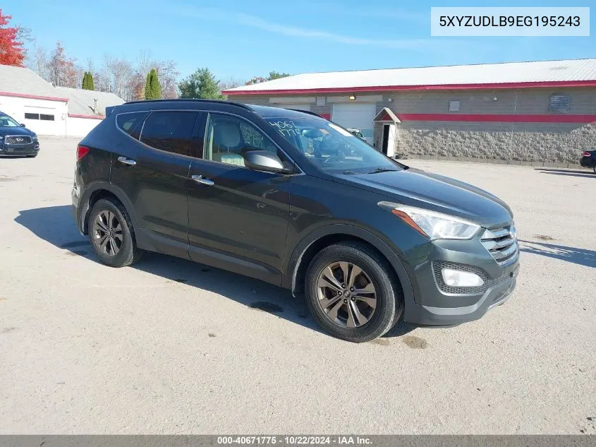 2014 Hyundai Santa Fe Sport 2.4L VIN: 5XYZUDLB9EG195243 Lot: 40671775