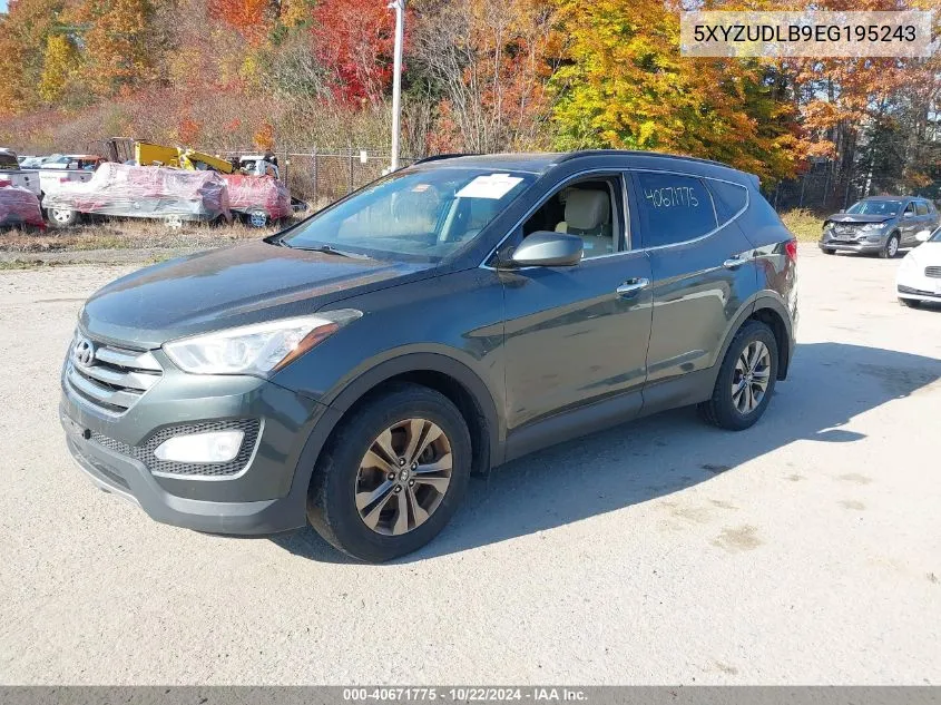 2014 Hyundai Santa Fe Sport 2.4L VIN: 5XYZUDLB9EG195243 Lot: 40671775