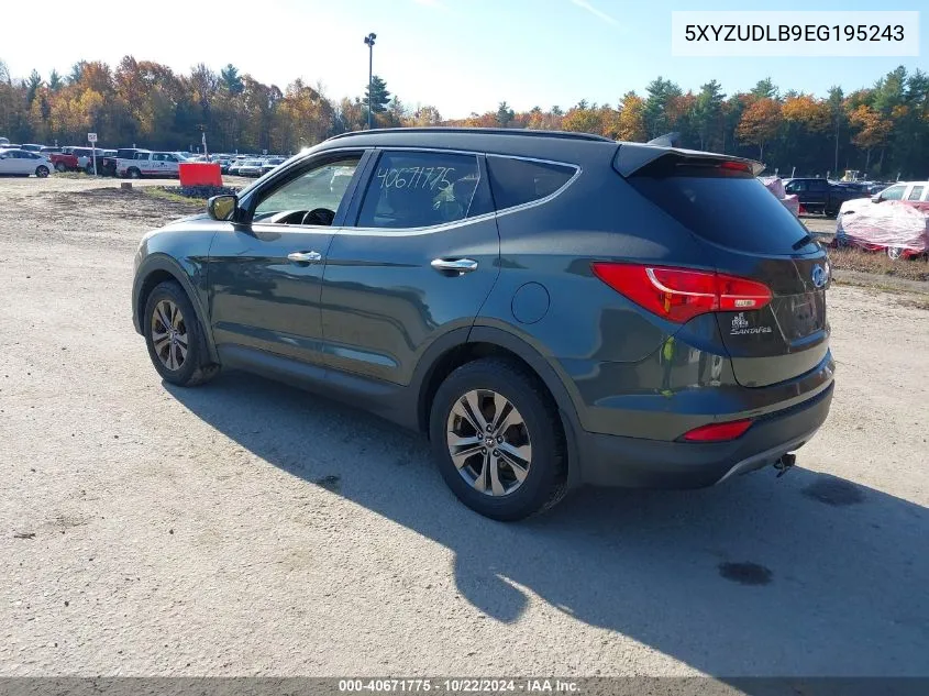 2014 Hyundai Santa Fe Sport 2.4L VIN: 5XYZUDLB9EG195243 Lot: 40671775