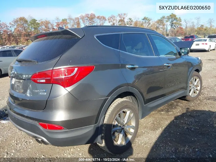 2014 Hyundai Santa Fe Sport 2.0L Turbo VIN: 5XYZUDLA6EG200650 Lot: 40676774